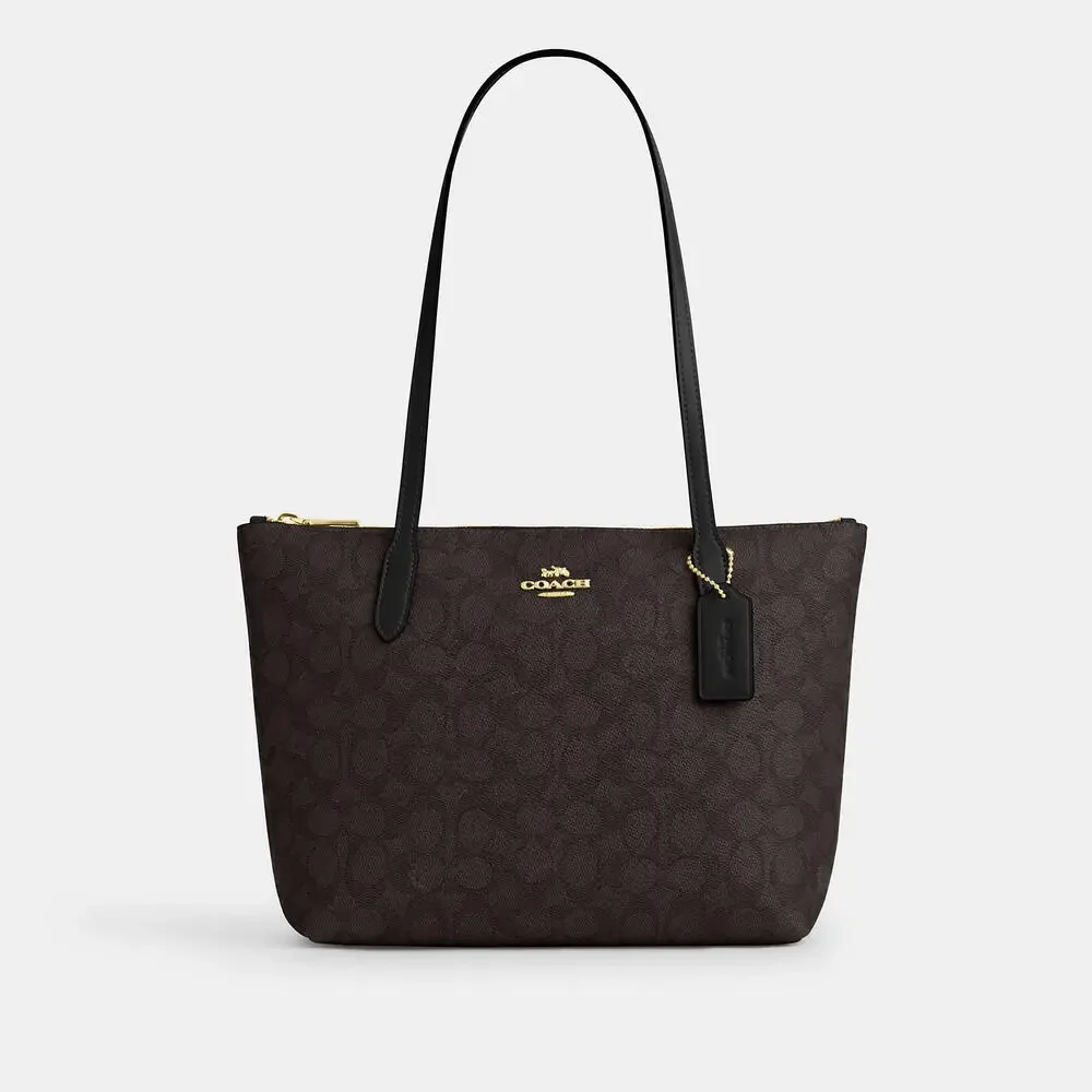 Fiona Zip Tote Bag In Signature Canvas